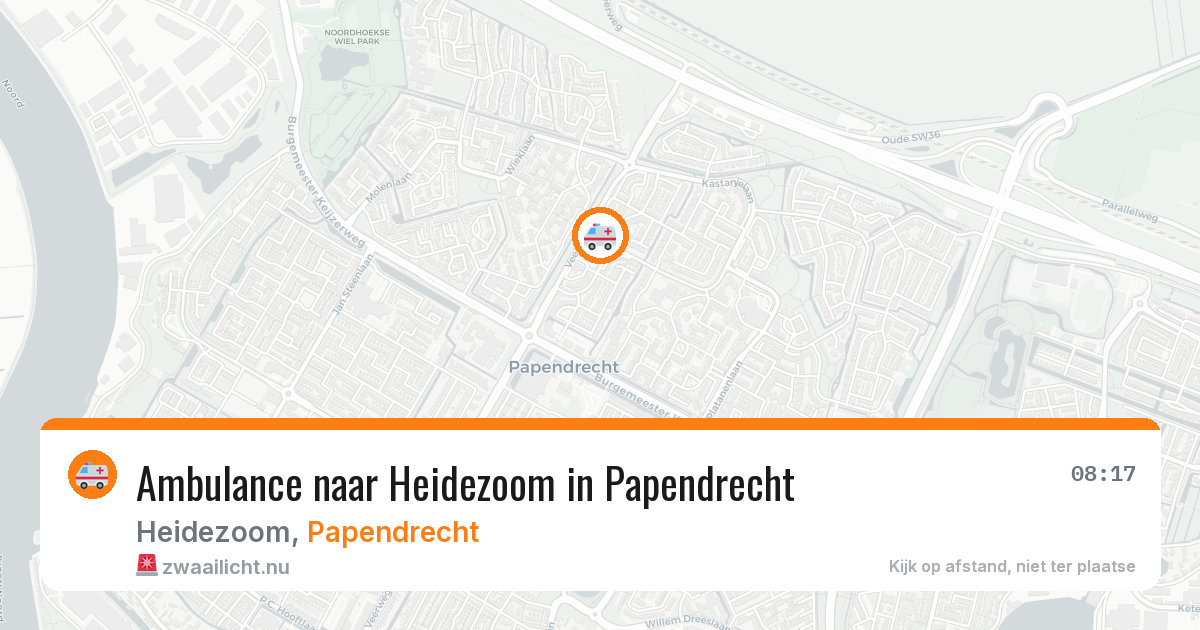 Ambulance naar Heidezoom in Papendrecht — 8 apr 2026