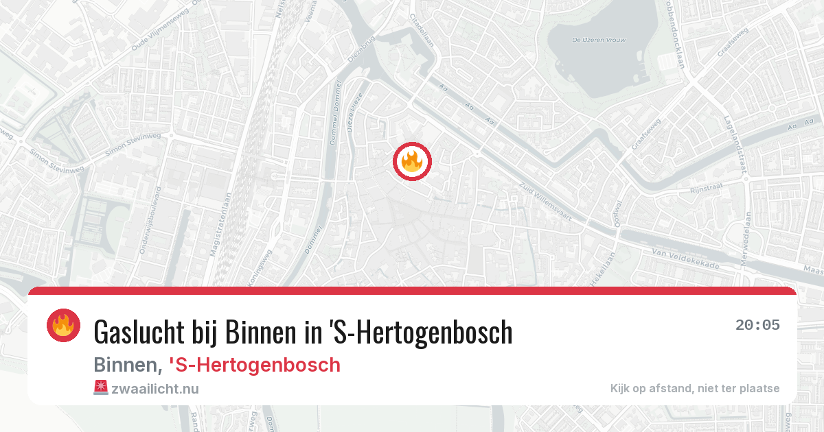 Gaslucht bij Binnen in 'S-Hertogenbosch — 5 jun 2026