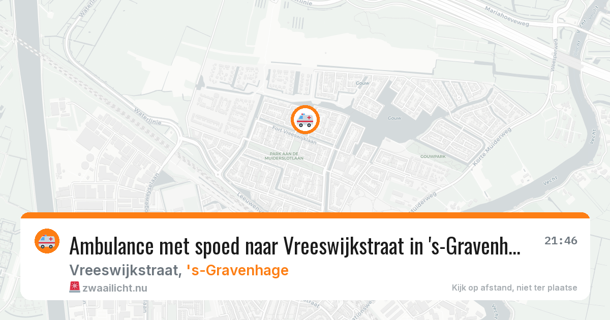 Ambulance met spoed naar Vreeswijkstraat in 's-Gravenhage — 9 feb 2026