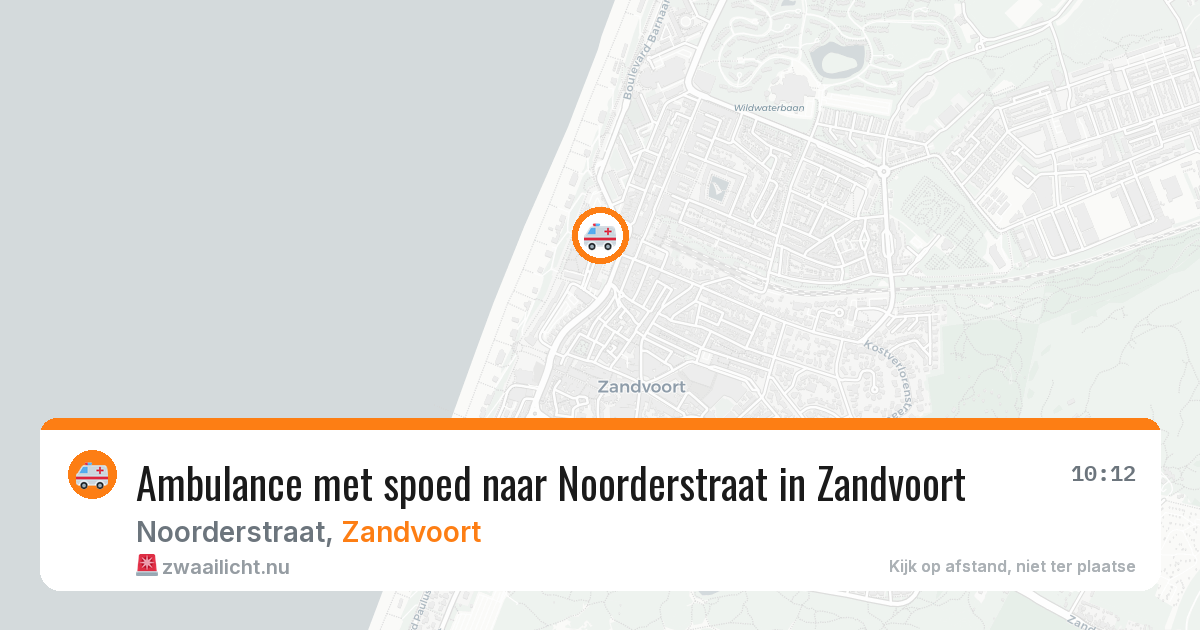 Ambulance met spoed naar Noorderstraat in Zandvoort — 18 feb 2026