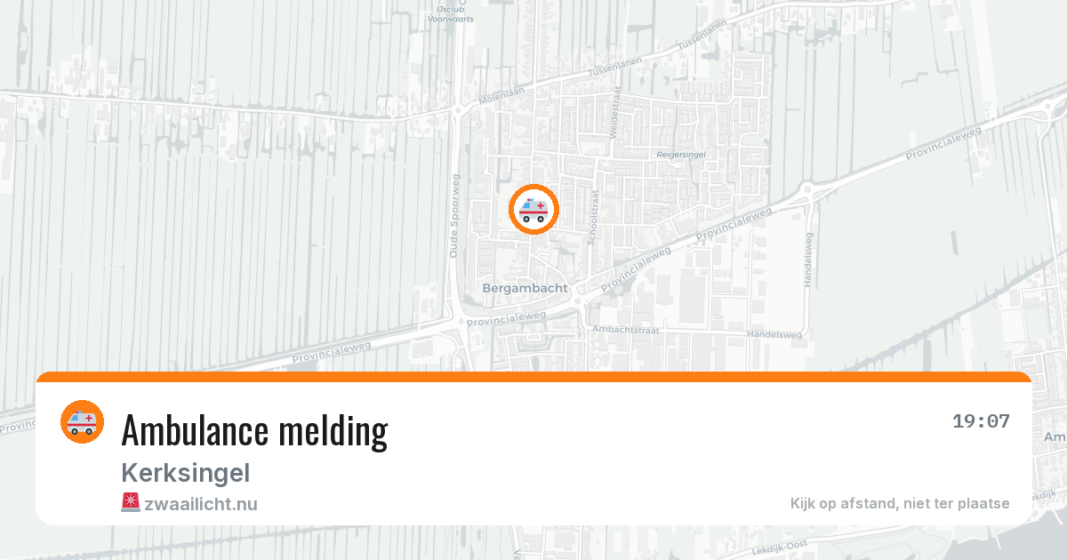 Ambulance melding — 19 jan 2026