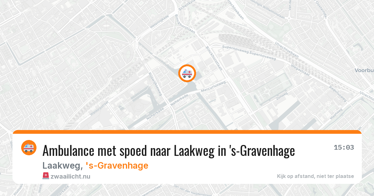 Ambulance met spoed naar Laakweg in 's-Gravenhage — 3 feb 2026