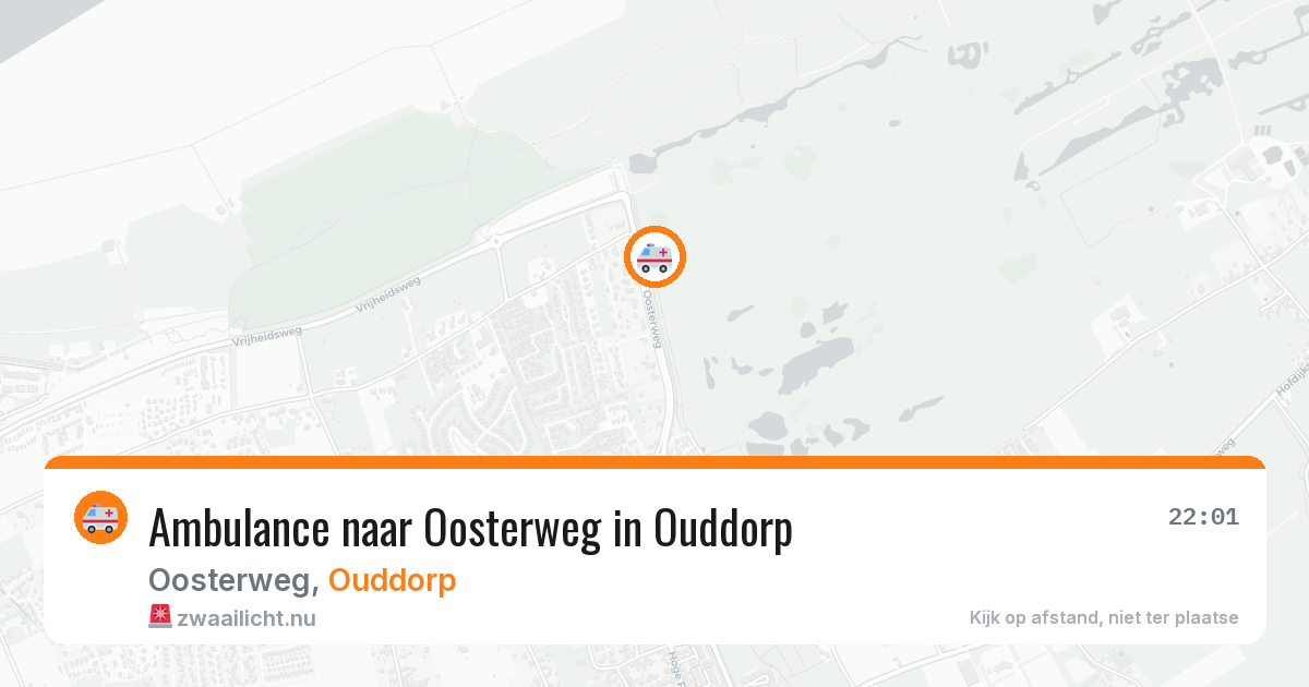 Ambulance naar Oosterweg in Ouddorp — 12 jul 2026