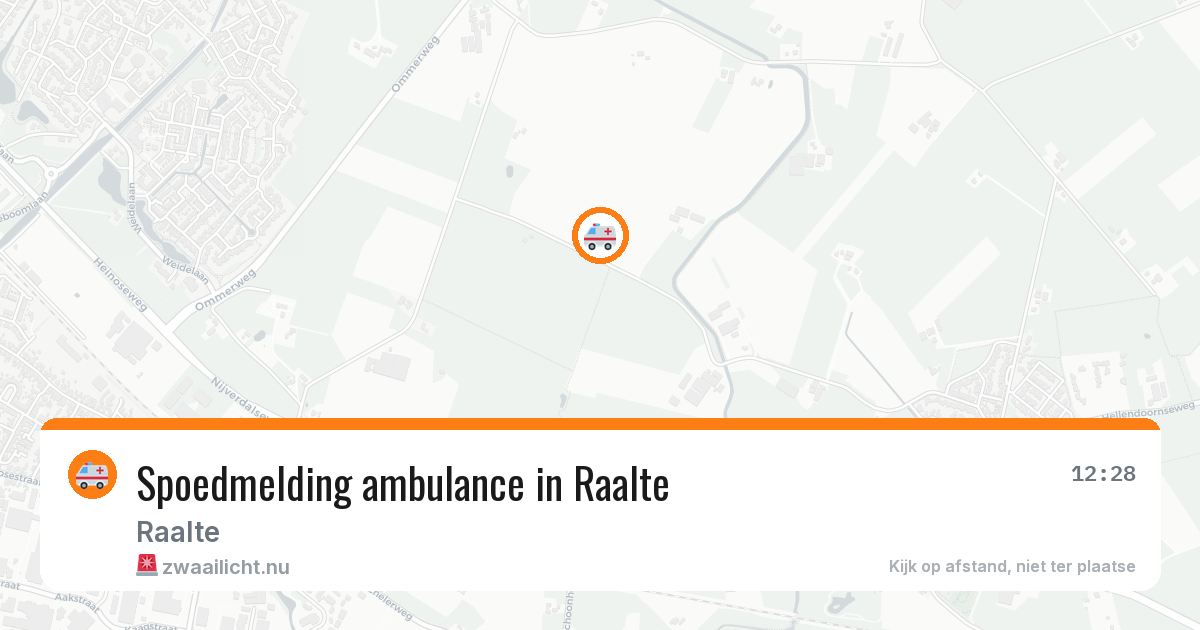 Spoedmelding ambulance in Raalte — 17 jul 2026