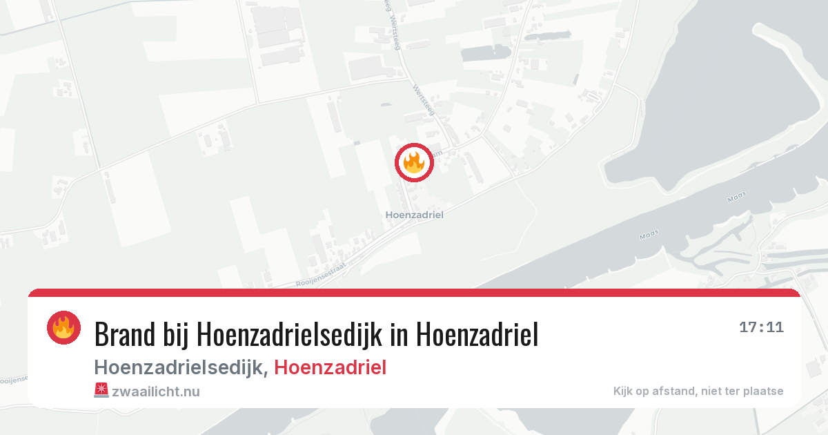 Brand bij Hoenzadrielsedijk in Hoenzadriel — 24 mrt 2026
