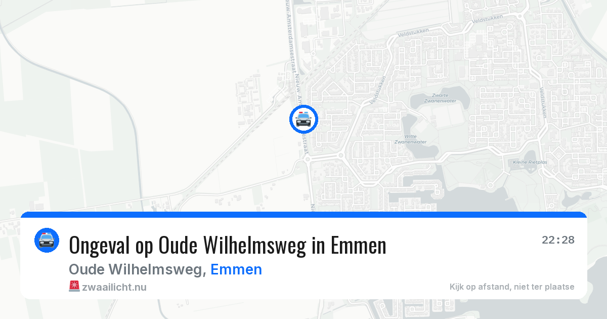 Ongeval op Oude Wilhelmsweg in Emmen — 23 mrt 2026