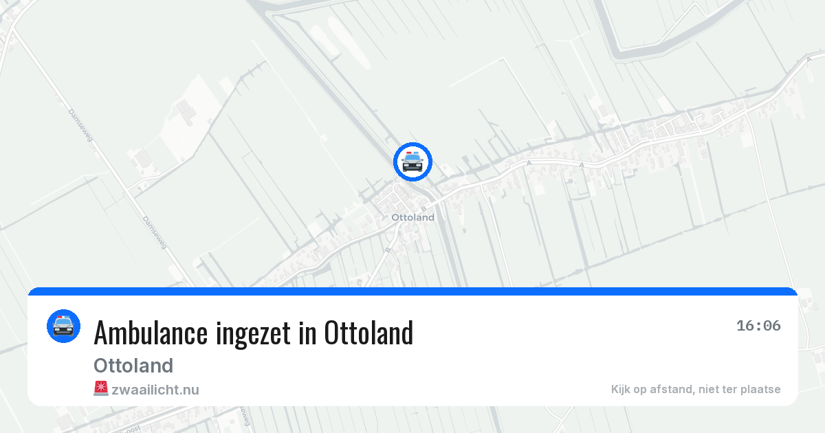 Ambulance ingezet in Ottoland — 22 mrt 2026
