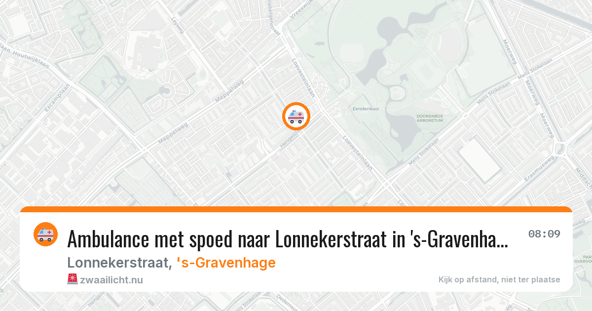 Ambulance met spoed naar Lonnekerstraat in 's-Gravenhage — 17 jul 2026