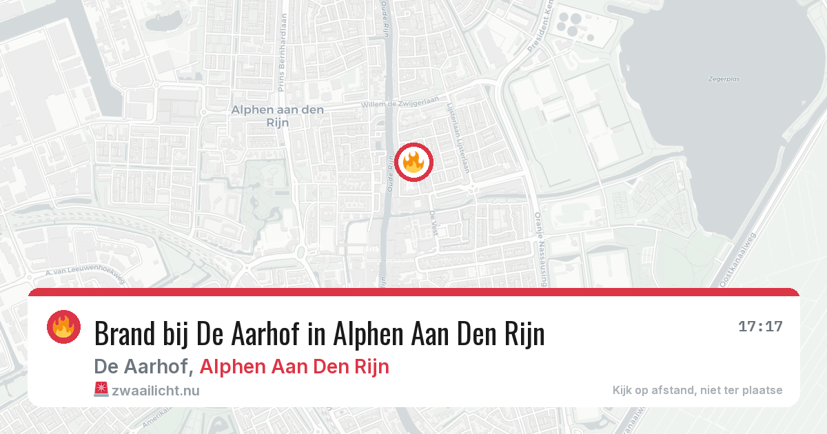 Brand bij De Aarhof in Alphen Aan Den Rijn — 16 jul 2026