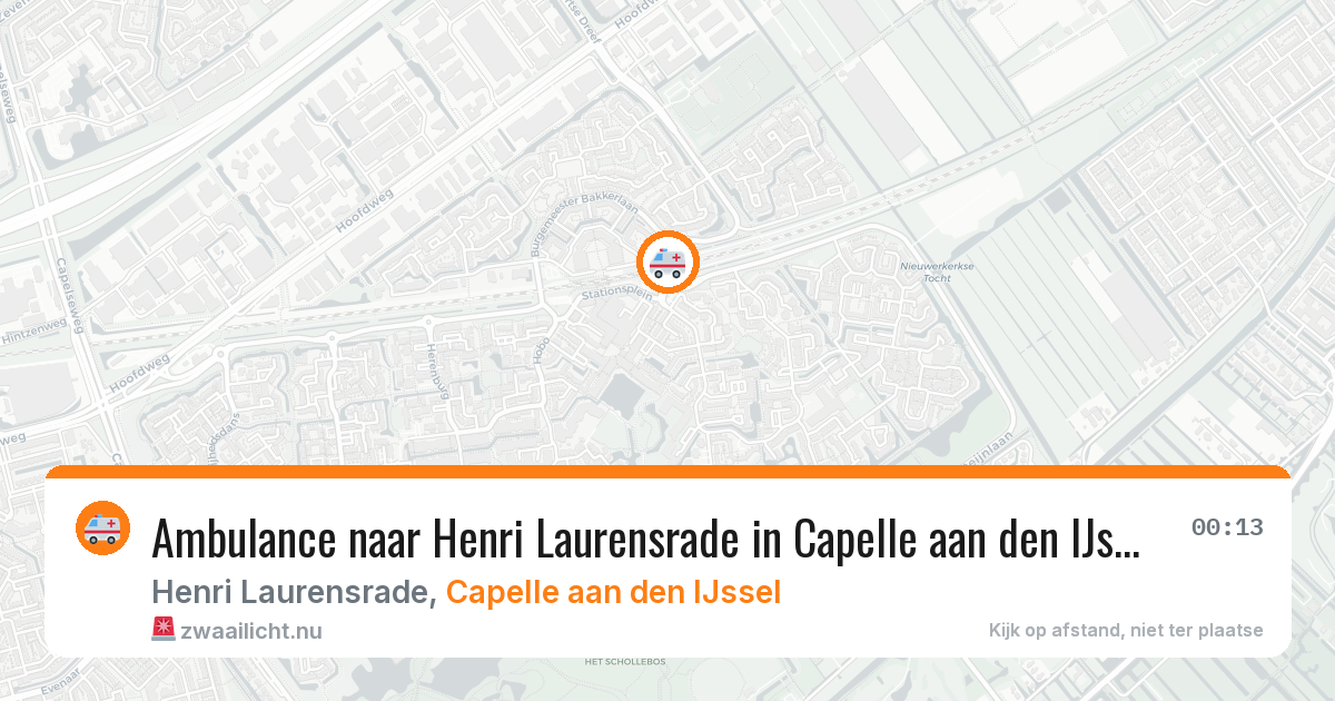 Ambulance naar Henri Laurensrade in Capelle aan den IJssel — 19 jul 2026