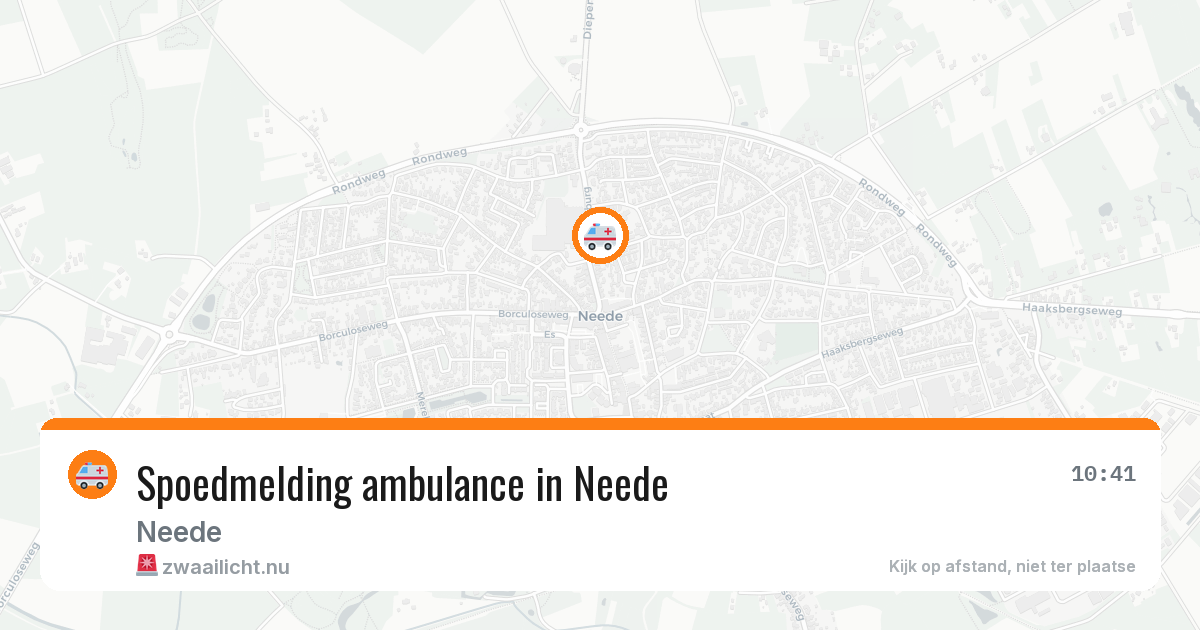 Spoedmelding ambulance in Neede — 23 jul 2026