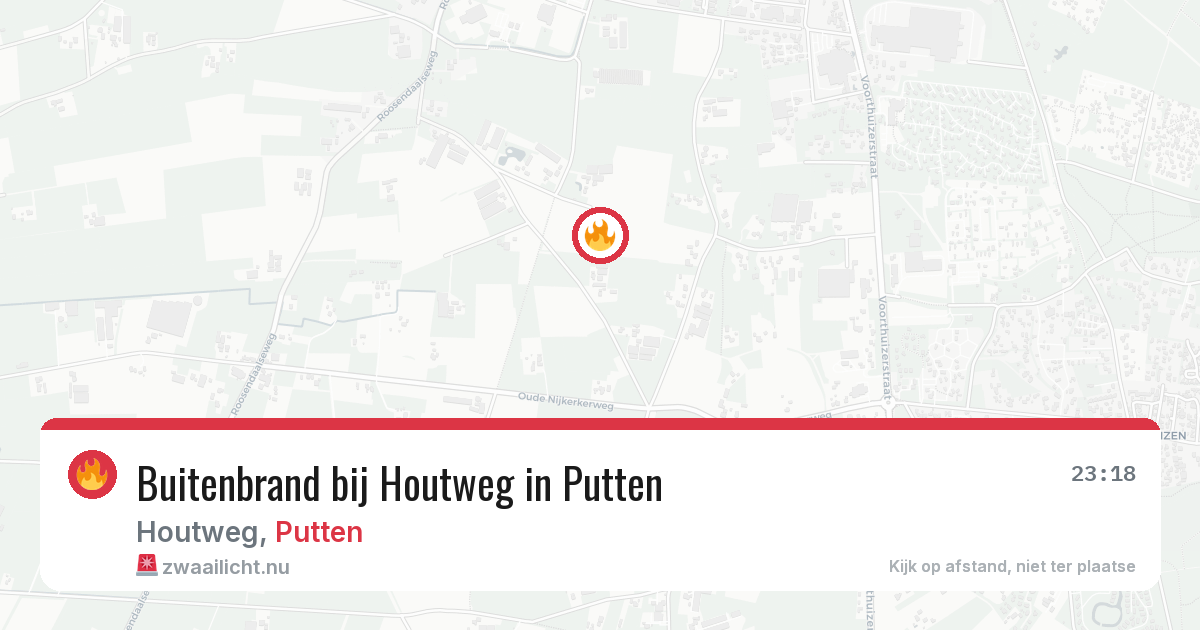 Buitenbrand bij Houtweg in Putten — 21 jul 2026