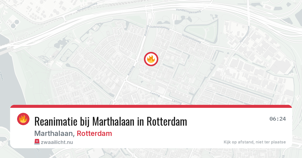 Reanimatie bij Marthalaan in Rotterdam — 28 apr 2026