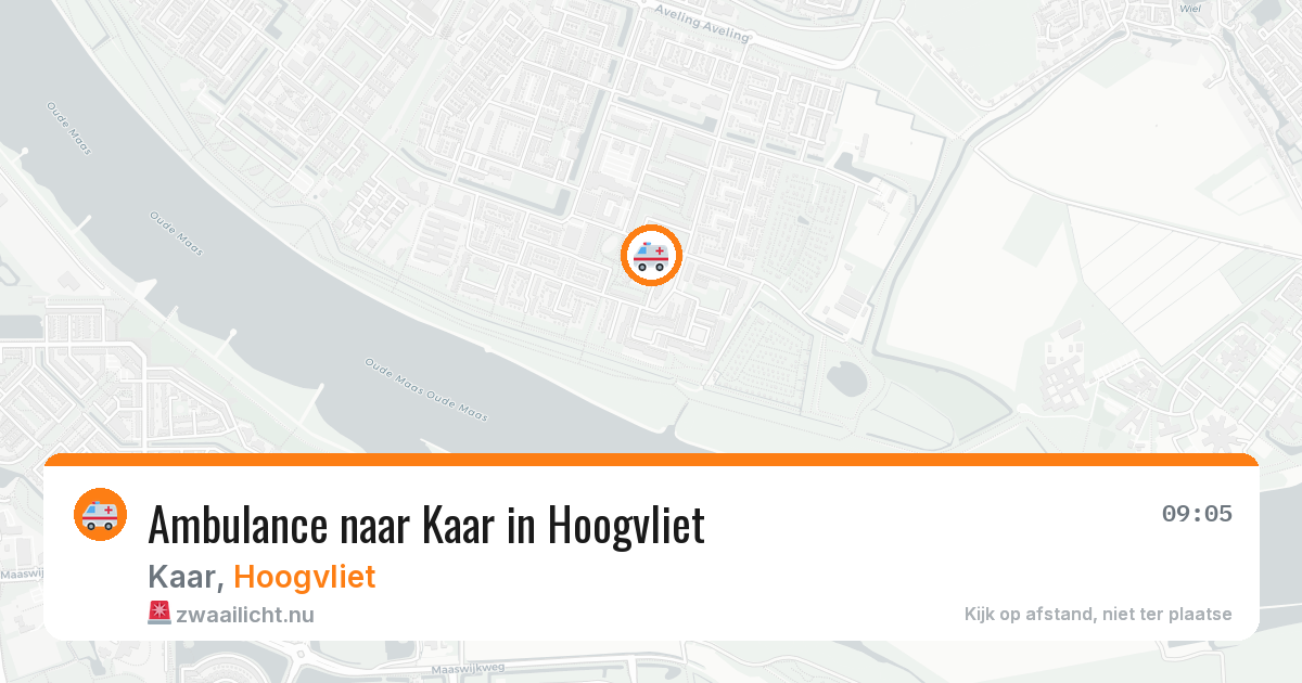 Ambulance naar Kaar in Hoogvliet — 16 jul 2026