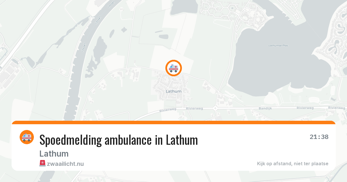 Spoedmelding ambulance in Lathum — 19 jul 2026