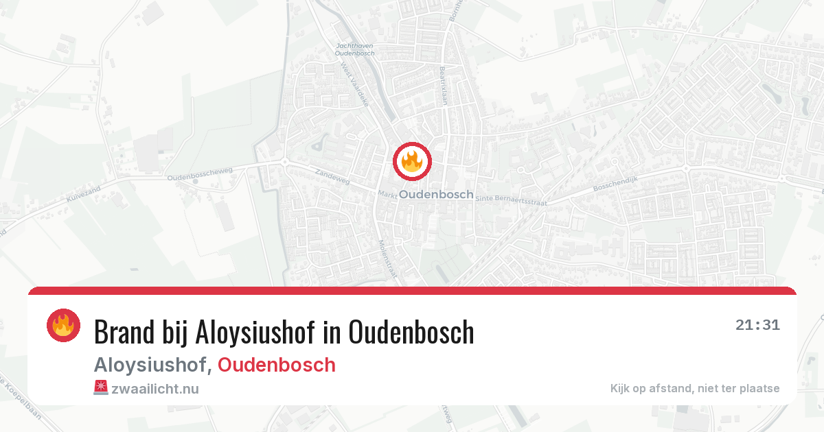 Brand bij Aloysiushof in Oudenbosch — 3 jun 2026