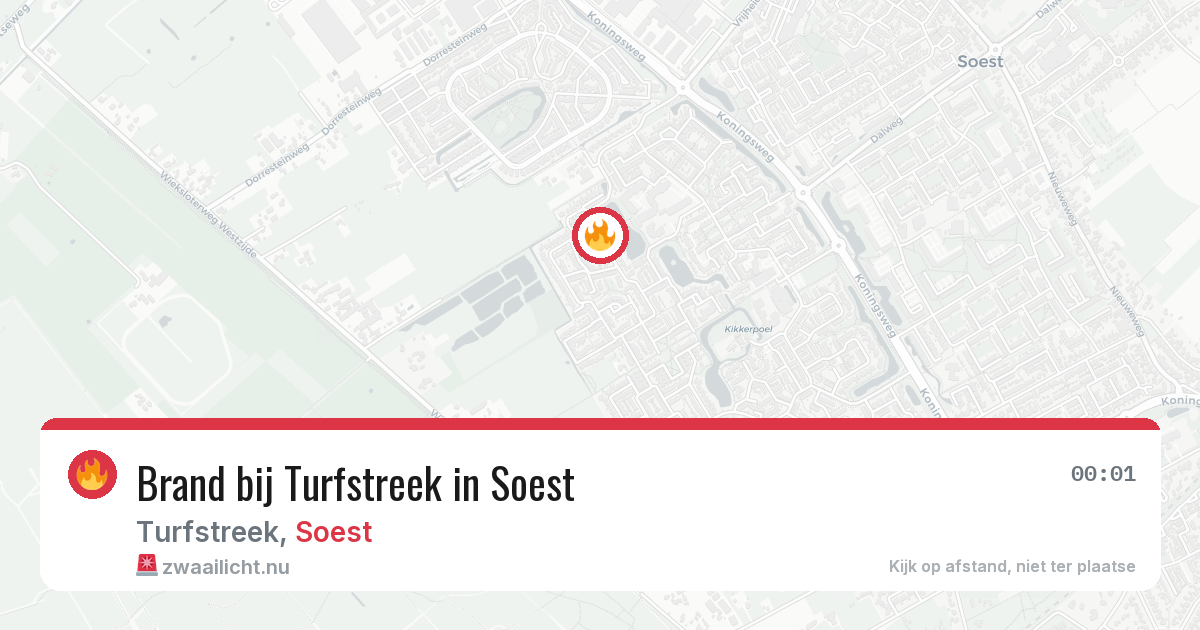 Brand bij Turfstreek in Soest — 12 jul 2026