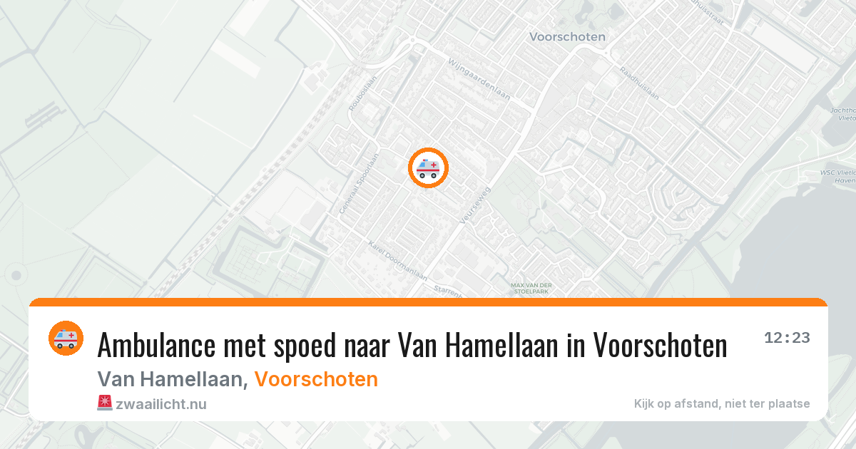 Ambulance met spoed naar Van Hamellaan in Voorschoten — 13 feb 2026
