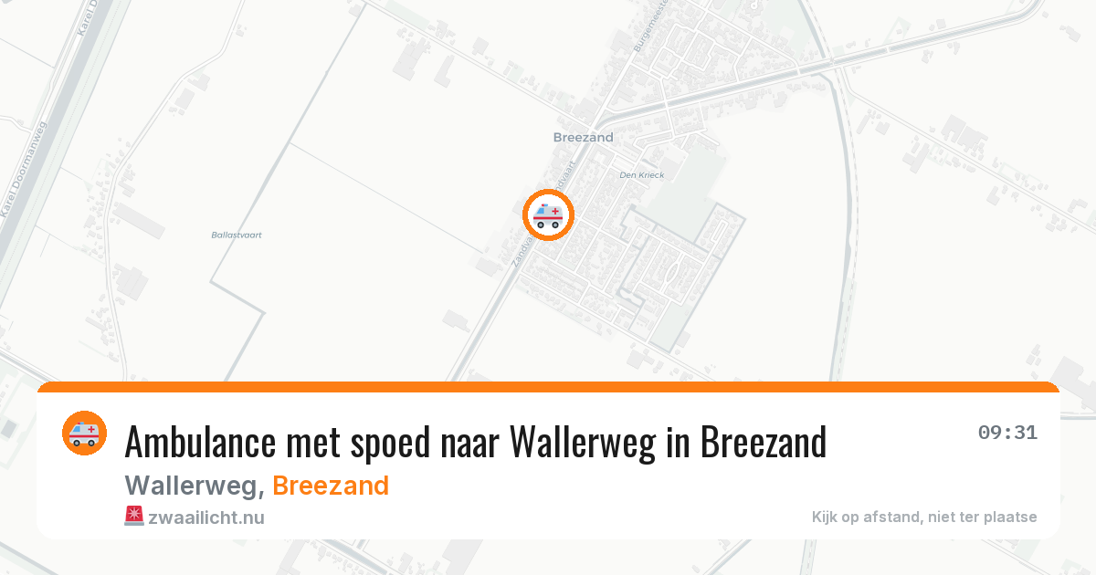 Ambulance met spoed naar Wallerweg in Breezand — 28 apr 2026