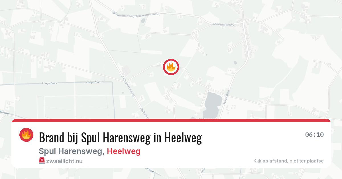 Brand bij Spul Harensweg in Heelweg — 22 feb 2026