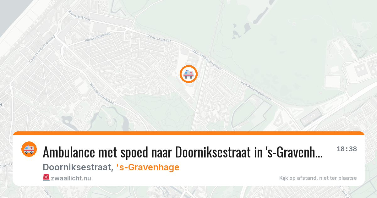 Ambulance met spoed naar Doorniksestraat in 's-Gravenhage — 11 mei 2026