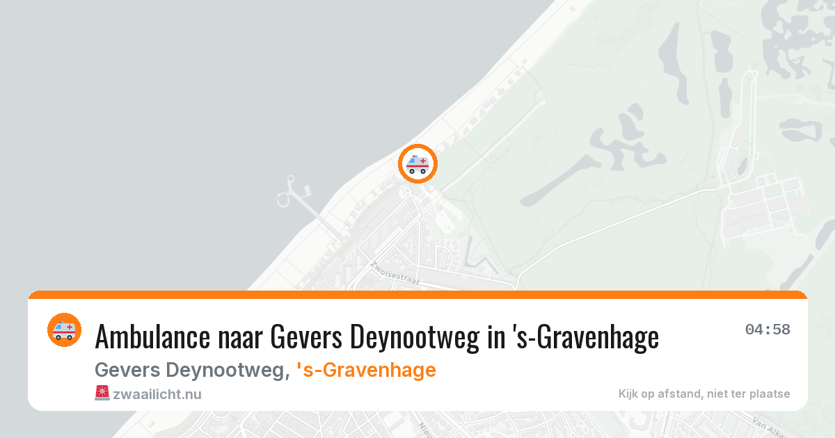 Ambulance naar Gevers Deynootweg in 's-Gravenhage — 28 mei 2026