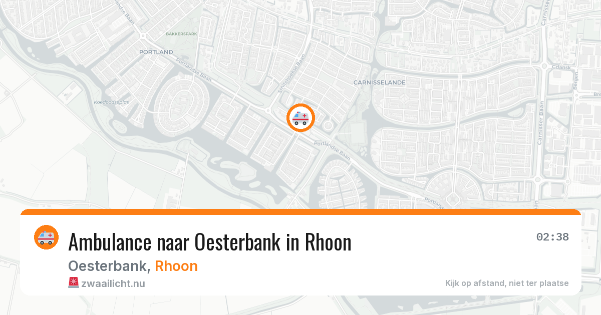Ambulance naar Oesterbank in Rhoon — 26 mrt 2026
