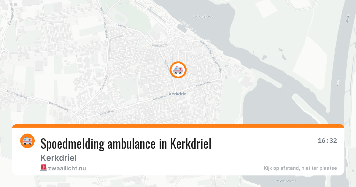 Spoedmelding ambulance in Kerkdriel — 22 mrt 2026