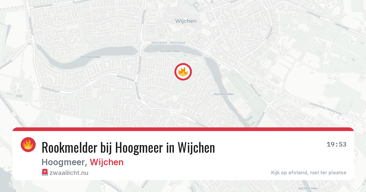 Rookmelder bij Hoogmeer in Wijchen — 22 jul 2026
