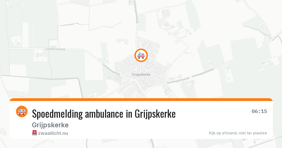 Spoedmelding ambulance in Grijpskerke — 13 apr 2026