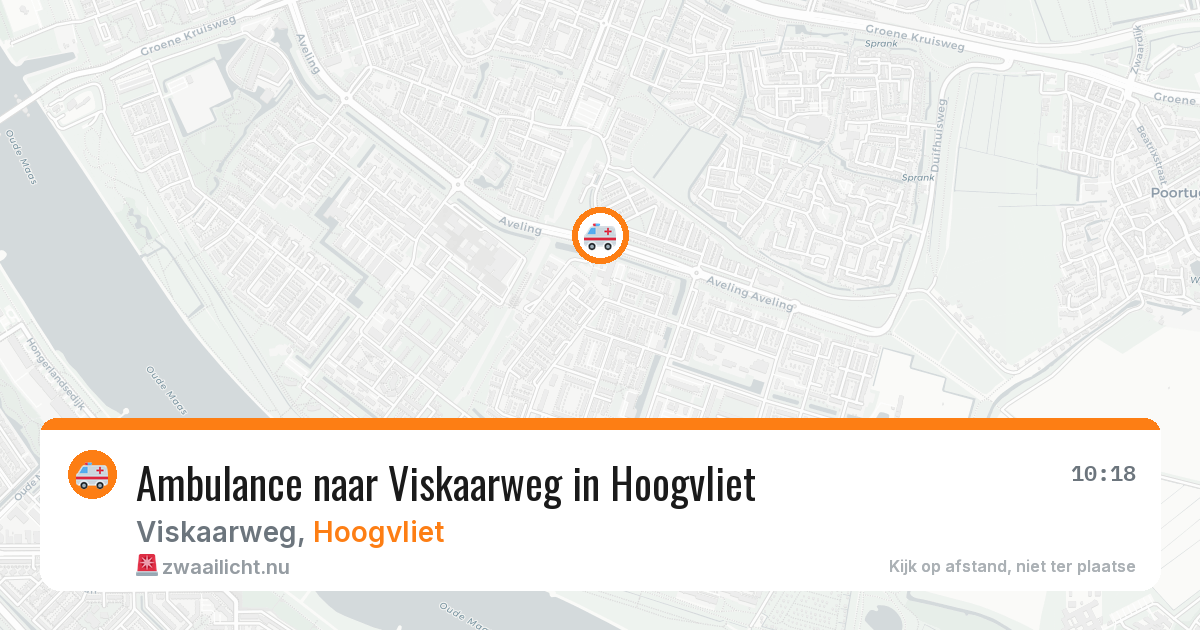 Ambulance naar Viskaarweg in Hoogvliet — 29 mei 2026