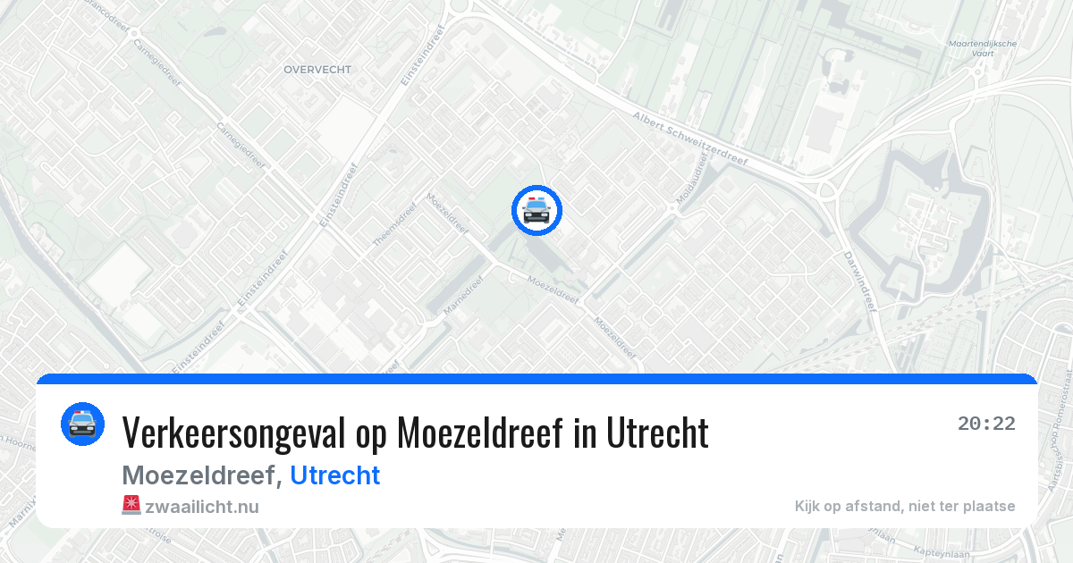 Verkeersongeval op Moezeldreef in Utrecht — 21 jul 2026