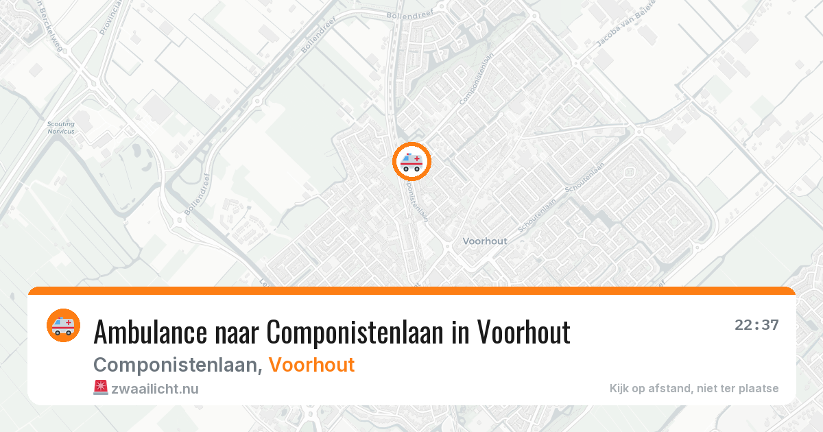 Ambulance naar Componistenlaan in Voorhout — 10 jul 2026