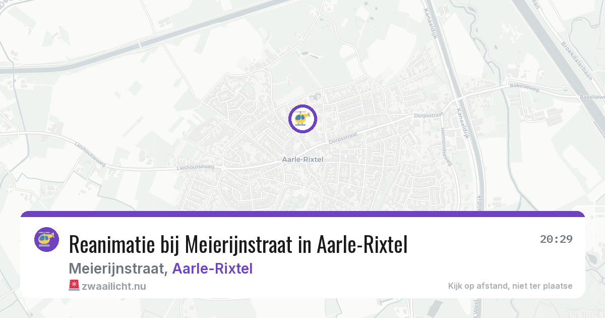 Reanimatie bij Meierijnstraat in Aarle-Rixtel — 1 jul 2026