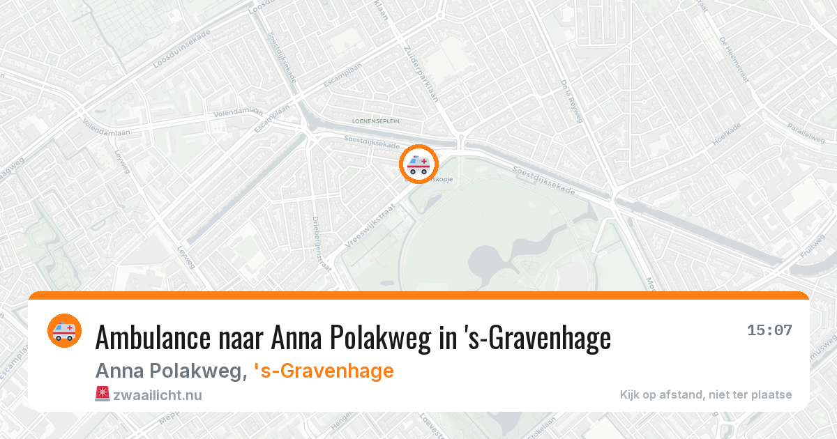 Ambulance naar Anna Polakweg in 's-Gravenhage — 18 mrt 2026