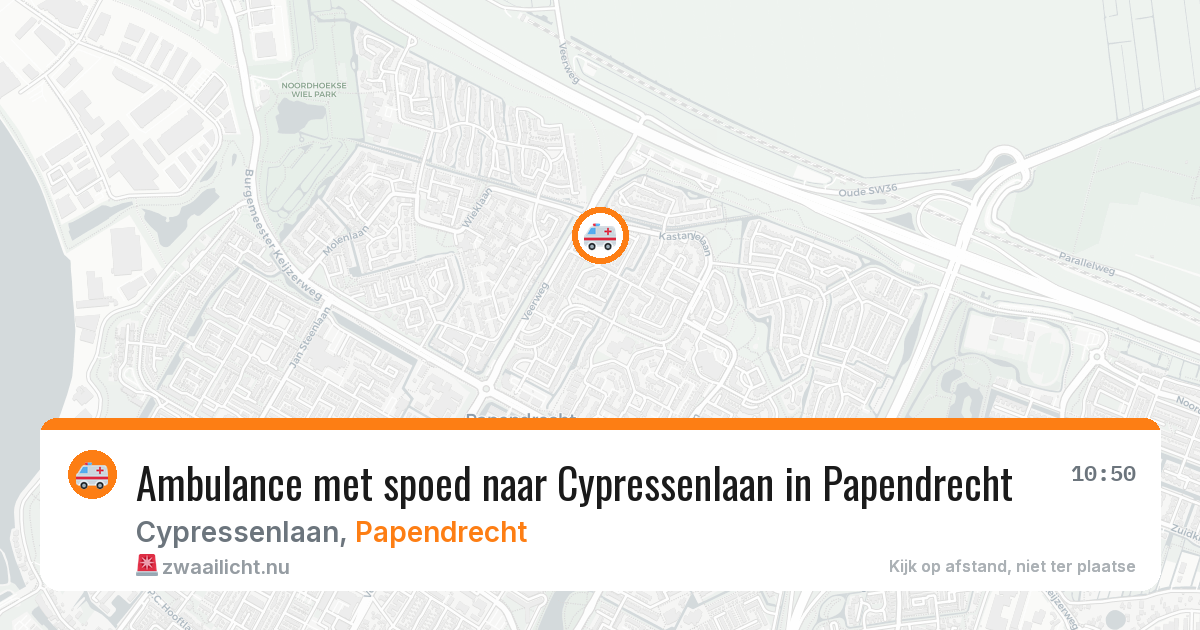 Ambulance met spoed naar Cypressenlaan in Papendrecht — 4 apr 2026