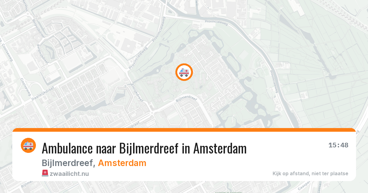 Ambulance naar Bijlmerdreef in Amsterdam — 13 jul 2026