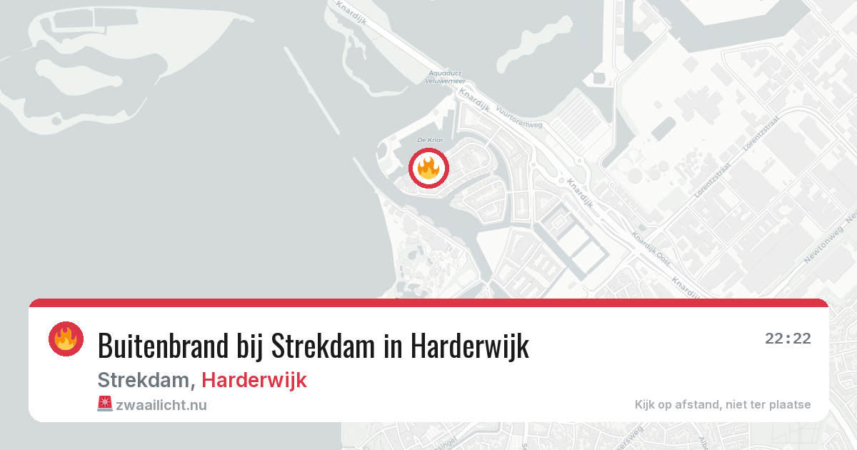 Buitenbrand bij Strekdam in Harderwijk — 11 jul 2026
