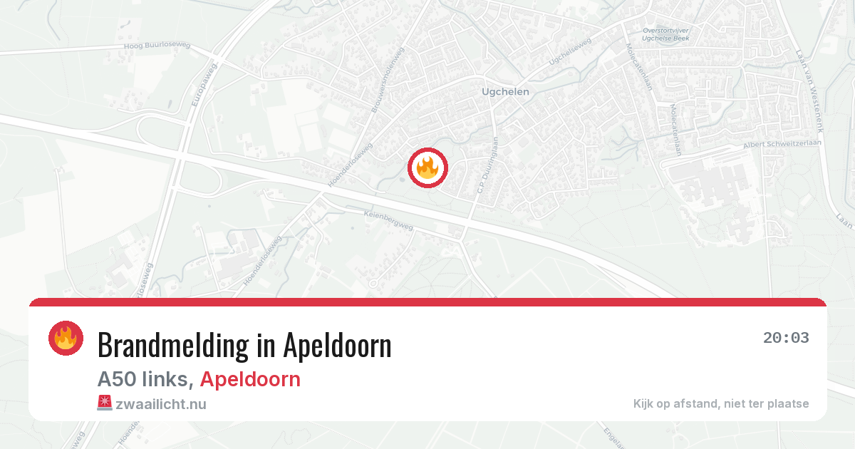 Brandmelding in Apeldoorn — 20 jul 2026