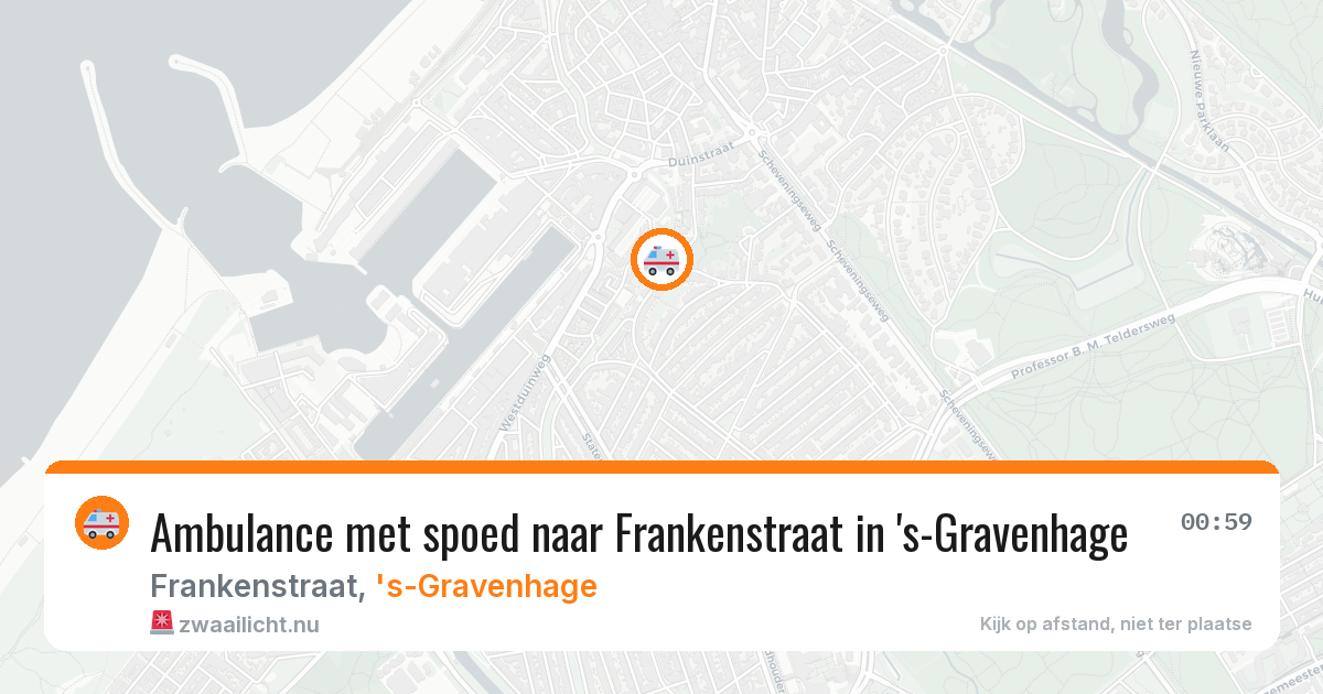 Ambulance met spoed naar Frankenstraat in 's-Gravenhage — 25 jan 2026