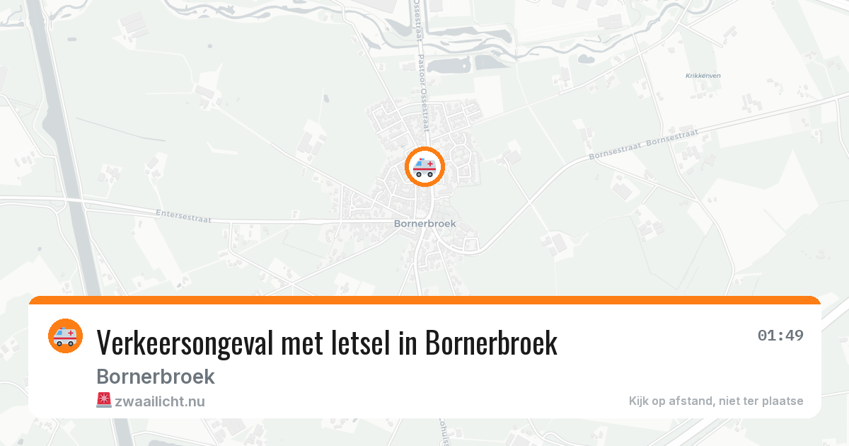 Verkeersongeval met letsel in Bornerbroek — 31 jan 2026