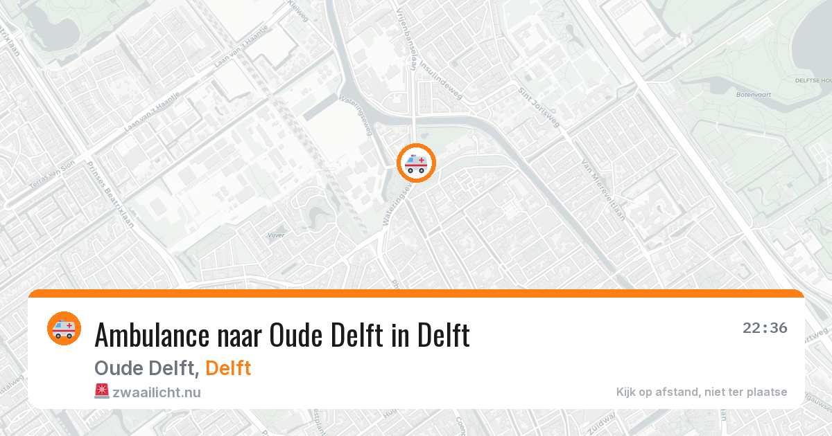Ambulance naar Oude Delft in Delft — 11 mei 2026
