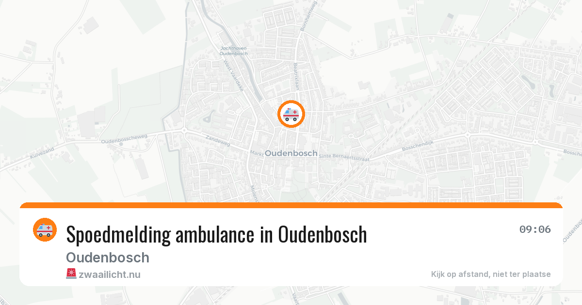 Spoedmelding ambulance in Oudenbosch — 17 mrt 2026
