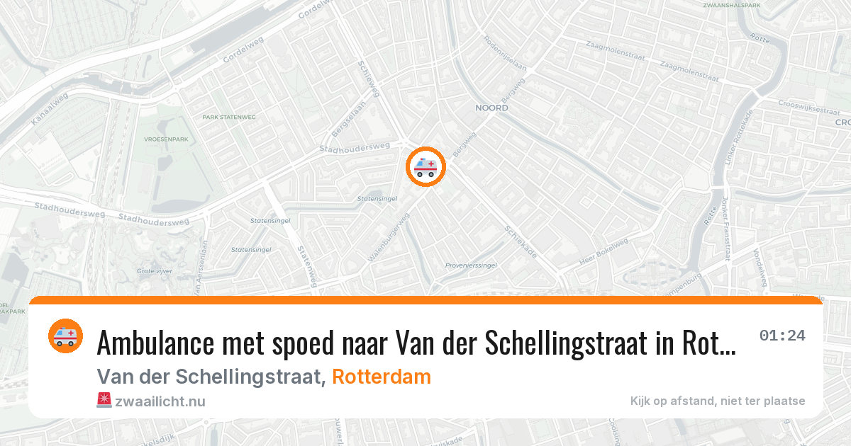 Ambulance met spoed naar Van der Schellingstraat in Rotterdam — 29 apr 2026