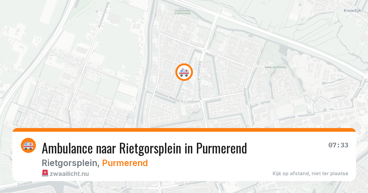Ambulance naar Rietgorsplein in Purmerend — 12 jul 2026