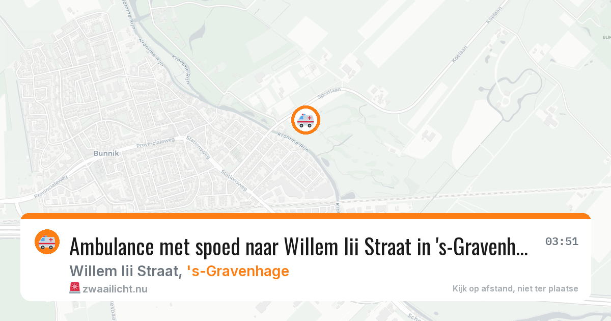 Ambulance met spoed naar Willem Iii Straat in 's-Gravenhage — 21 feb 2026