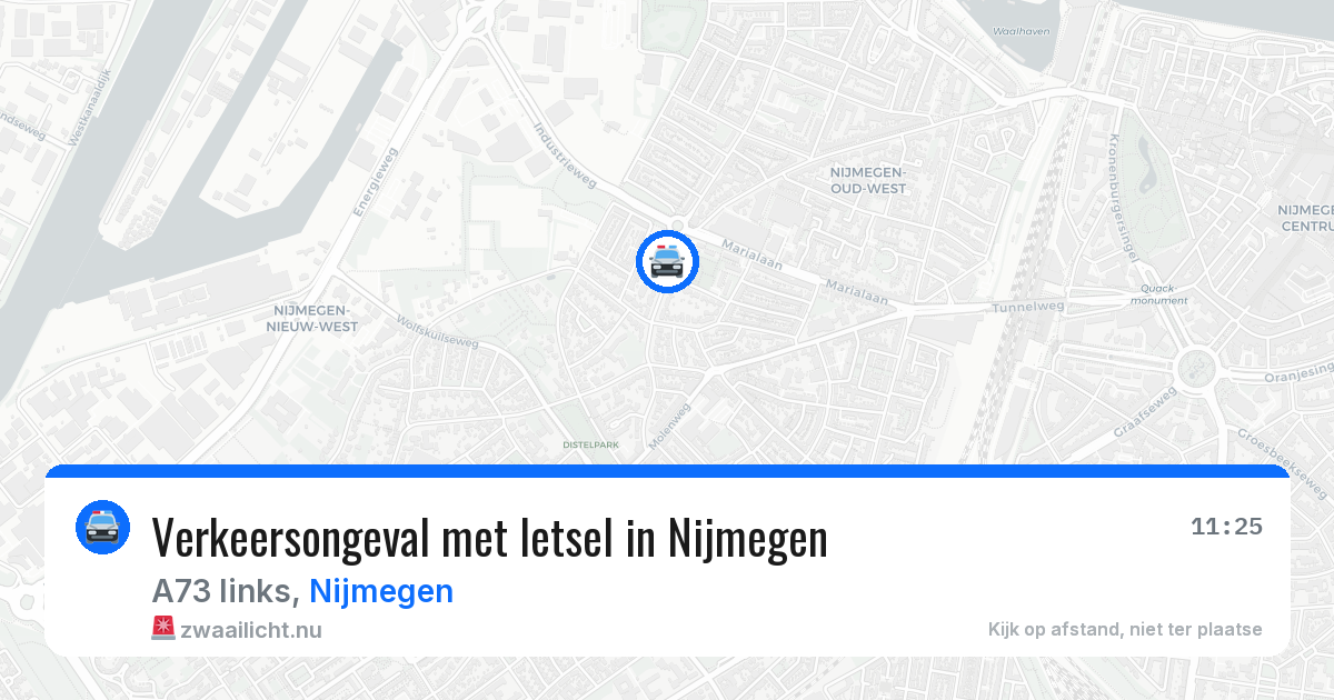Verkeersongeval met letsel in Nijmegen — 6 apr 2026