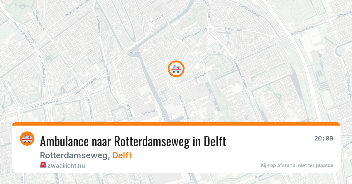 Ambulance naar Rotterdamseweg in Delft — 11 jul 2026