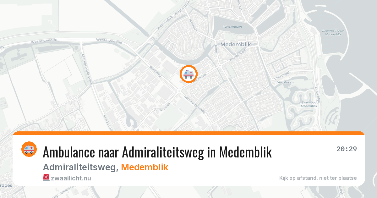 Ambulance naar Admiraliteitsweg in Medemblik — 8 mei 2026