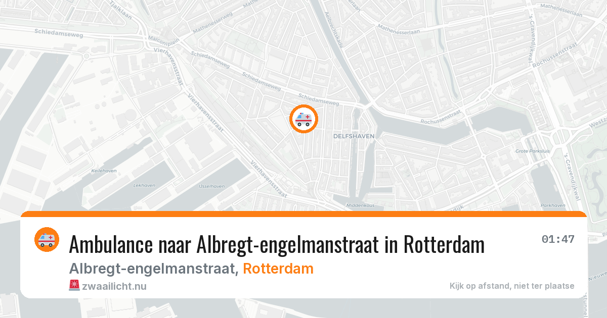 Ambulance naar Albregt-engelmanstraat in Rotterdam — 10 mei 2026